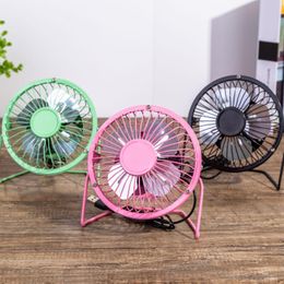 Gadgets Mini USB Fan portable Fans Table Desk Personal Black gadgets with Silicone damping pads Dropshipping Tablet Desktop Fan