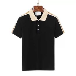 Designer Men's T-shirt POLO Shirt Brand New cotton Embroidery Wrinkle Proof Breathable Lapel Commercial fashion casual print High end Short sleeve M-3XL K7NW