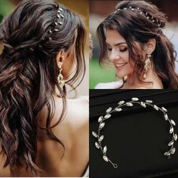 Wedding Hair Jewelry Silver Color Bridal Tiaras Headbands For Handmade Cheaper Women Girls Headpiece Headdress R230612