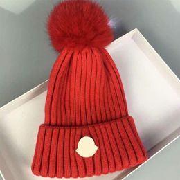 hat red caps 2022 fashion mens designers hats bonnet winter beanie knitted wool beanie plus velvet cap skullies Thicker mask Fring338E