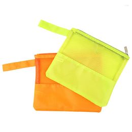 Cosmetic Bags Portable Zipper Toiletry Wash Casual Make Up Nylon Mesh Makeup Case Organizer Storage Pouch Women Travel Bag