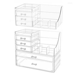 Storage Boxes Makeup Organizer Jewelry Container Make Up Case Brush Holder Organizers Box Clear Holders Rack