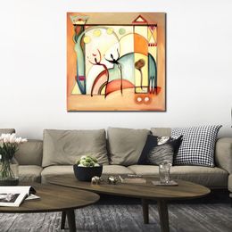 Handmade Abstract Oil Painting on Canvas Fun in The Sun Viii Vibrant Wall Art Masterpiece for Office