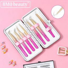 Makeup Tools 2 3 7PCS 3D Eyelash Tweezers Volume Set Lashes Extension Stainless Steel Accurate Non magnetic Eyelashes 230612