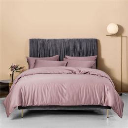 Bedding sets Svetanya Nordic Pale Mauve 100 Egyptian Cotton Bedlinens Ru Europe Queen King Family Size Set Fitted Sheet Duvet Cover 230609