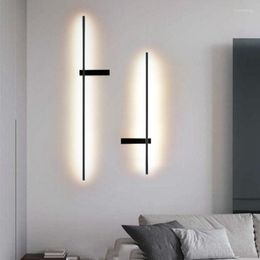Wall Lamps Modern LED Long Strip Lights Livingroom Bedroom Bedside Background Lamp Up And Down Indoor Corridor Aisle Light