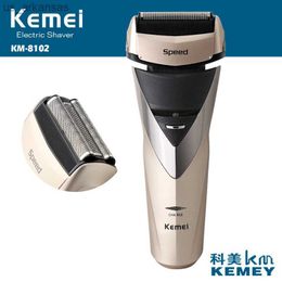 3D rechargeable electric shaver beard kemei washable razor men shaving machine trimmer barbeador face care afeitadora L230523