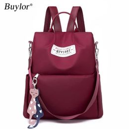 Backpack Buylor Women Backpack 2022 Preppy Style Teenage Girls Shoulder Bag New Design Backpacks Travel Rucksack Daypack Antitheft Bags J230517