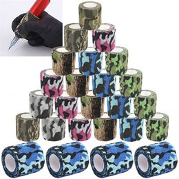 Tattoo Grips 61020Pcs Tattoo Bandages Disposable Self-Adhesive Elastic Grip Tape Sport Wrap Finger Wrist Protection Permanent Makeup Tools 230612