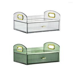 Storage Boxes Makeup Bin Sundries Cosmetics Basket Organizer Container Transparent For Living Room Office Kitchen