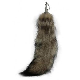 Women039s Bag Charm Tail keychain Long Fox Fur Tail Handbag Trinket Pendant Accessories Furry Charm for Bags Key Chains250k8587091228Y