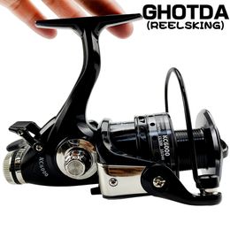 Baitcasting Reels 3000 6000 Metal Spool Spinning Fishing Reel Saltewater Carp Front and Rear Brake Speed Ratio 52 1 230613