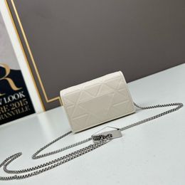 Chain Bag Classic Geometric Pattern Leather Shoulder Bag Women's Classic Flip Bag Designer Luxury