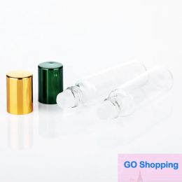 500pcs/Lot 10ml Clear Glass Essential Oil Roller Bottles with Glass Roller Balls Aromatherapy Perfumes Lip Balms Roll On Bottles Fashion