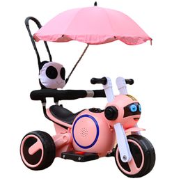 New Children Electric Motorcycle Tricycle Rechargeable Kids Autobike Baby Ride on Toys Cars Toddler Drive Car With Light Music