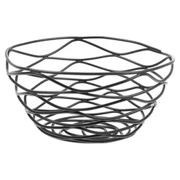 Dinnerware Sets Bird's Nest Snack Basket Metal Holder Hollow Serving Fried Chicken French Fry Shop Stainless Steel Deep Fryer