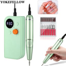 Nail Art Kits Portable 30000 35000RPM Rechargeable Drill Machine for Acrylic High Speed Electric Manicure Sculpting Tools 230613