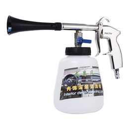 Spraypistolen Portable Tornado Foams Gun Cleaning Gun Aluminium Dust Swing Spray Cleaning Wool Leather Car Upholstery Dashboard Floor Mats Tool