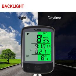 Cycling Speedometer Digital Large Screen Waterproof LCD Backlight Wired Wireless Bike Odometer Bicycle Computer