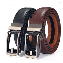 Belts 2023 Men's Business All-match Fashion Casual Alloy Buckle 105-130CM High Quality Leather Belt