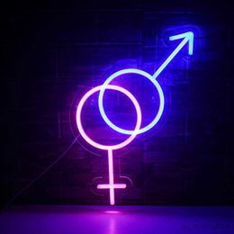 LED Neon Sign Boy Girl Custom Neon Led Men And Women Sign Light Shopping Mall Decoration Bedroom Home Bar Decor R230613