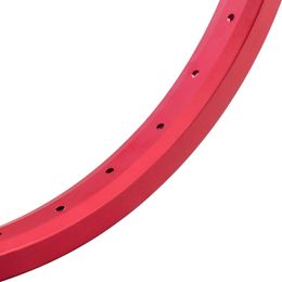 Bike Wheels Funsea Bicycle Wheel BMX MTB Kids Adult Rims 20 Inch Tyre Rim Single Wall 36 Holes Alloy Width 30mm Matte Red Blue Splatter 230612