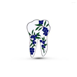 Brooches Harong Fashion Funny Tooth Fruit Pin Cute Enamel Brooch Hat Lapel Badge Jewelry Accessory Collection Gift For Friends