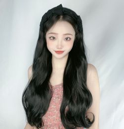 Seamless Long Hair Wig with Integrated Headband for Women Natural Look Easy to Wear Multiple Styles Available Perfect for All Occasions