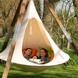 Hammocks Outdoor Travel Camping Hanging Tree Hammock Indoor Play Swing Hanging Waterproof Tent R230613