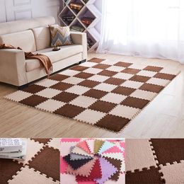 Carpets Full Bedroom Patchwork Carpet Floor Decoration Mat Home Cube Puzzle Eva Foam Plush Surface Anti-Skid Tatami