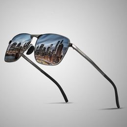 Designer fashion Men's and women's polarized UV protection sunglasses Square gold frame travel beach sunglasses