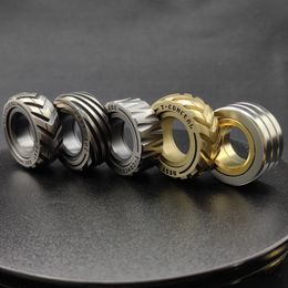 Spinning Top Fidget Slider papa Brand Decompression EDC Toys Spinner Stress Relief For Adults Magnetic Metal Ring 230612