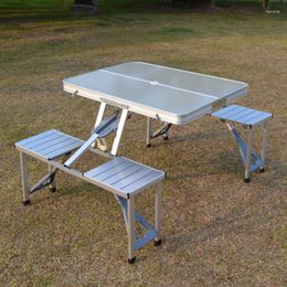 Camp Furniture Outdoor Folding Table Chair Camping Aluminium Alloy Picnic Waterproof Durable Desk For Beach