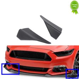 New Ford Mustang 2015 2016 2017 Front Bumper Slitter Lip Diffuser Chin Spoiler Winglets Guard Protector Modification Accessories