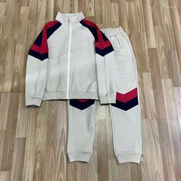 Men's Suits 2023 European Men's And Women's Autumn Winter Casual Sports Suit High-end Fashion Zipper Two-piece