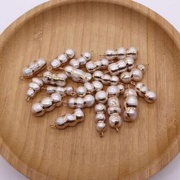Charms 2023 Natural Freshwater Pearl Peanut Nut Shaped Necklace Pendant For DIY Jewellery Making Necklaces And Bracelet Accessories