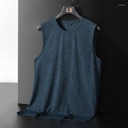 Men's Tank Tops Quick-Dry GYM Sports Streetwear Fashion Oversized 7XL 8XL Vest T Shirt Black White For 2023 Summer Print Top Tees T-Shirt