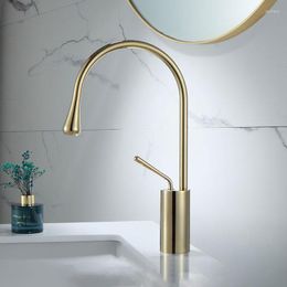 Kitchen Faucets Brass Gold Faucet Cold Water Drinking Washbasin Bathroom Torneiras De Cozinha Items YQ