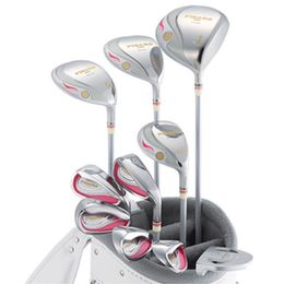 Beginner Women New Golf Clubs Maruman Figaro III Golf Compelete Set 1Driver 3/5Wood 5U Hybrids Irons Bag Graphite Shaft Free Shipping