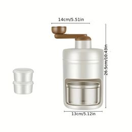 1pc Manual Household Small Hail Ice Machine For Shaved Ice, Hand-cranked Ice Breaking, Ice Sand, Fluffy Ice, Crushed Ice Machine