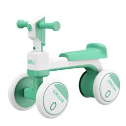 Baby Balance Bike for 1 Year Old 4 Wheel Toddler Walker No Pedal Scooter with Music Light Bicycles for 12-36 Months Boys Girls