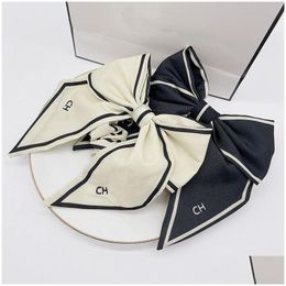 Pony Tails Holder Fashion Letter Hair Band High Quality Womens Ring Ponytail Fixer Party Gift Drop Delivery 20 Dhqhs