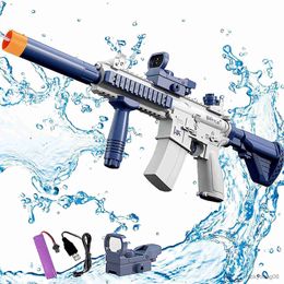 Sand Play Water Fun Summer Electric Gun Fully Automatic Long-Range Continuous Shooting Toy Outdoor Beach Swimming Pool For Children R230613