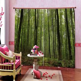 Curtain 3D Forest Printing Blackout Window Curtains For Living Room Bedroom Landscape Drapes