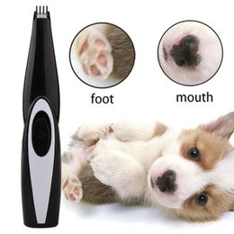 Grooming LowNoise USB Rechargeable Dog Cat Foot Hair Trimmer Pet Grooming Tool Mini Electrical Hair Clipper Shaving Trimming Machine