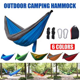 Hammocks Upgrade Portable Camping Hammock Swing Outdoor Tourist Hanging Hammocks Hammock For Backpacking Travel