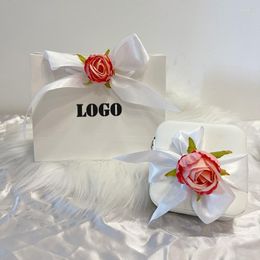 Gift Wrap One Set Custom Logo Paper Bags Ang Jewellery Box For Wedding Bridemaid Gifts Birthday Unique Gitfs To Your Friends Mother