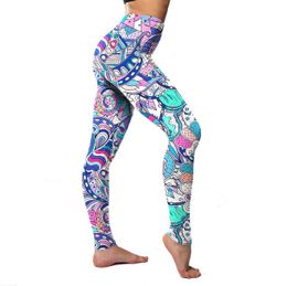 Women's Leggings Brands Women Fashion Legging Floral sloth Printing leggins Slim legins High Waist Leggings Woman Pants