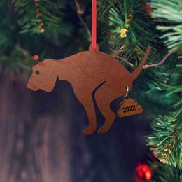 Garden Decorations Personalised Dog Tree Decoration Wooden Mirror Crafts Collection R230613