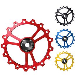 Bike Groupsets 1Piece 17T MTB Bicycle Rear Derailleur Ceramic Bearing Pulley AL7075 CNC Road Guide Roller Idler 230612